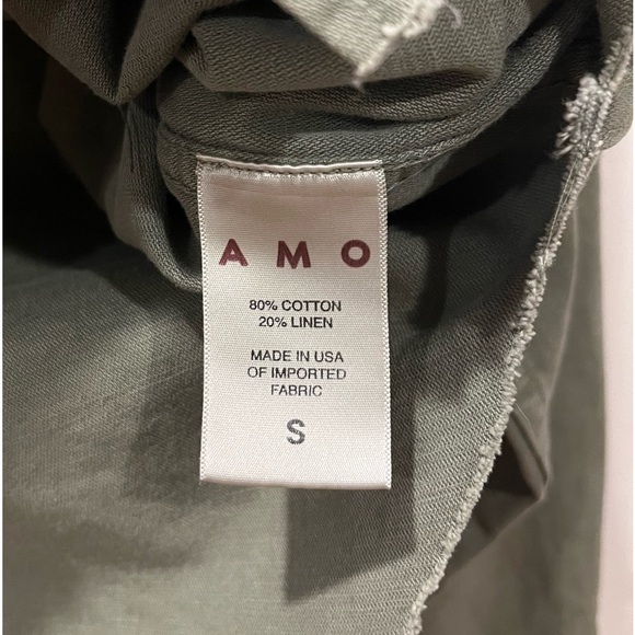 AMO Denim Army Top with Vintage Buttons - Picture 2 of 8
